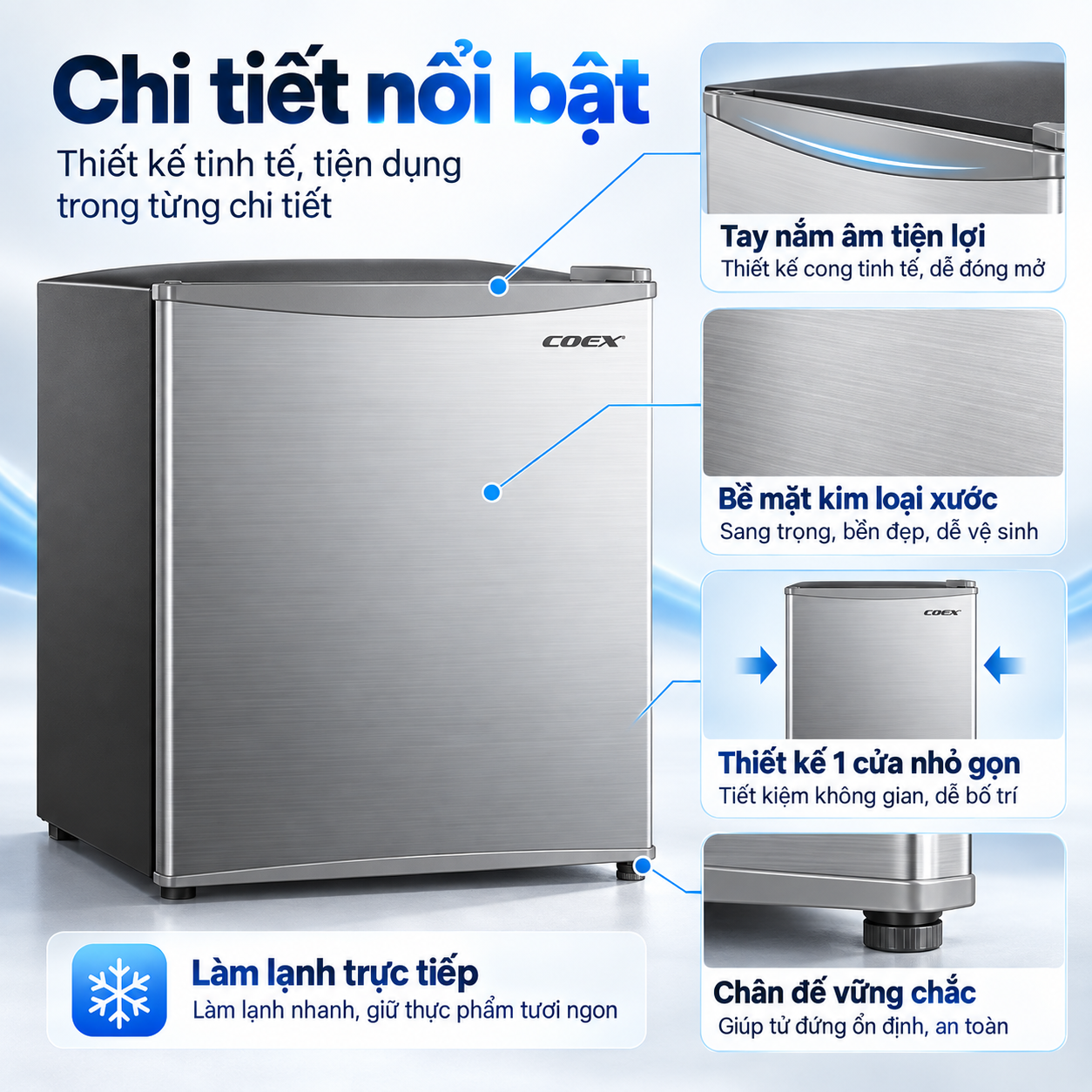 Tủ lạnh Coex 43 lít RT-4000SG