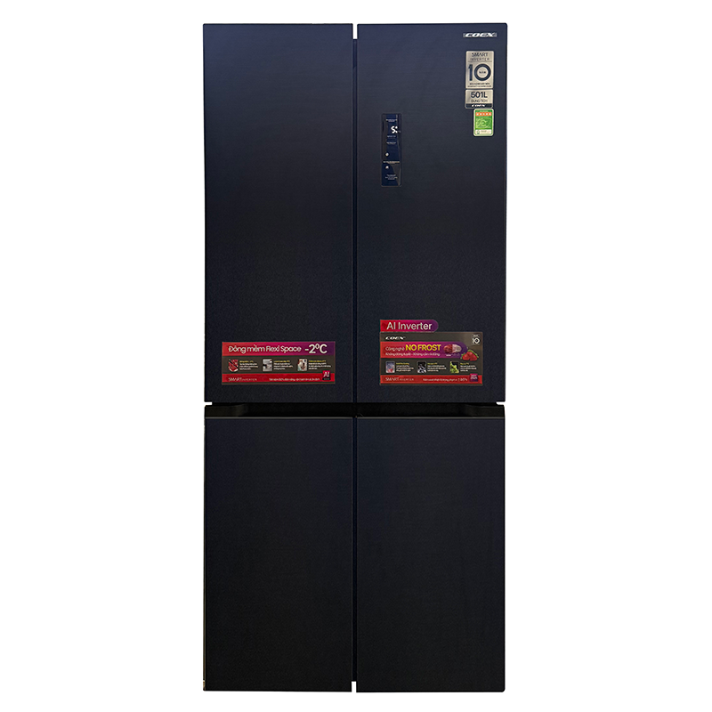Tủ lạnh Coex Inverter 501 lít 4 cửa RM-4015MIB-SF (Đen Kim Loại - Đông mềm)
