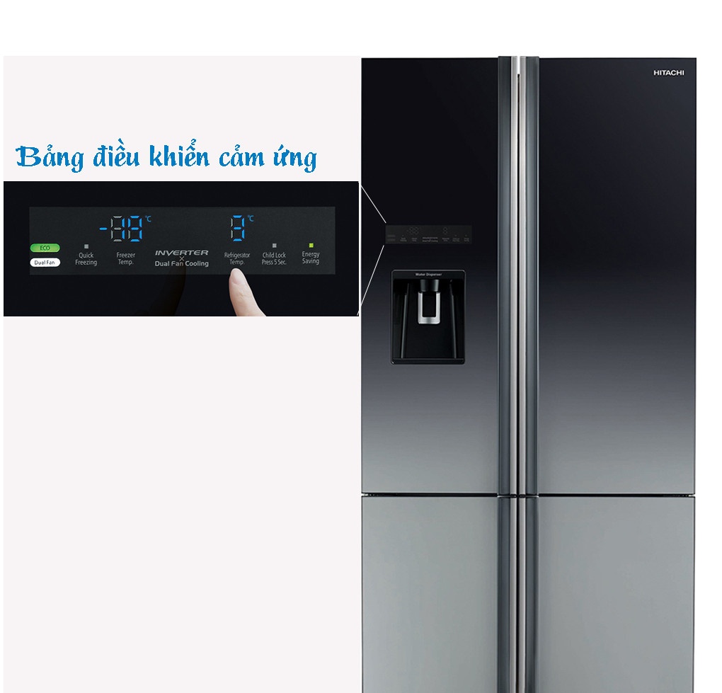 Tủ lạnh Hitachi Inverter 587L WB730PGV6X (XGR)