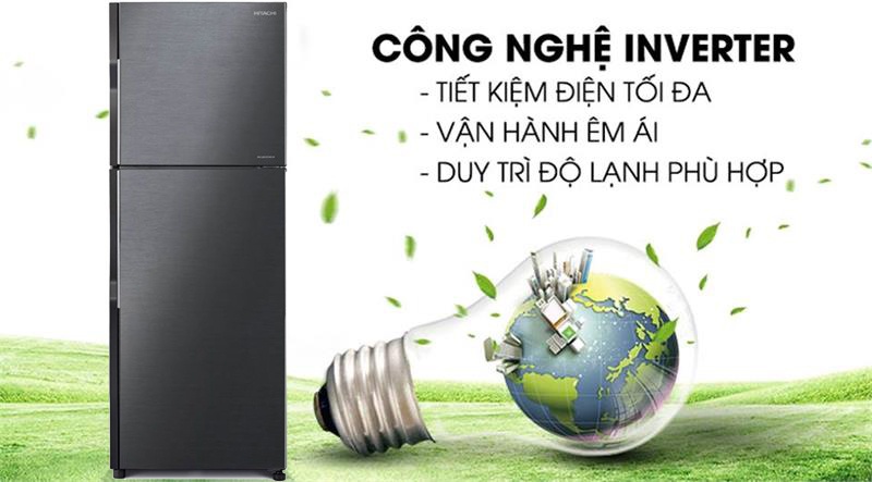 Tủ lạnh Hitachi Inverter 203 Lít H200PGV7 (BBK)