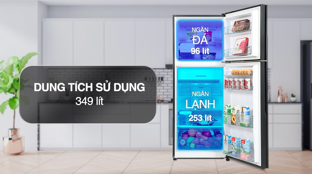 Tủ lạnh Hitachi Inverter 349 Lít R-FVY480PGV0(GBK)