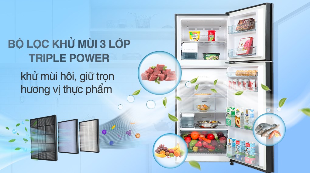 Tủ lạnh Hitachi Inverter 349 Lít R-FVY480PGV0(GBK)