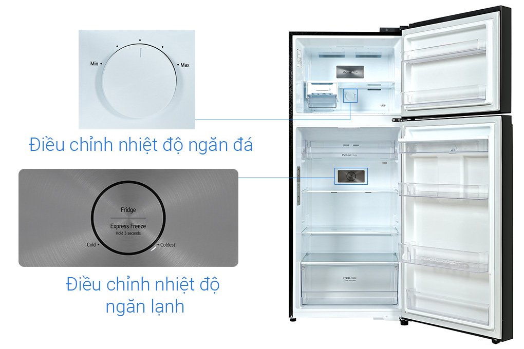 Tủ lạnh LG Inverter 374L GN-D372BL