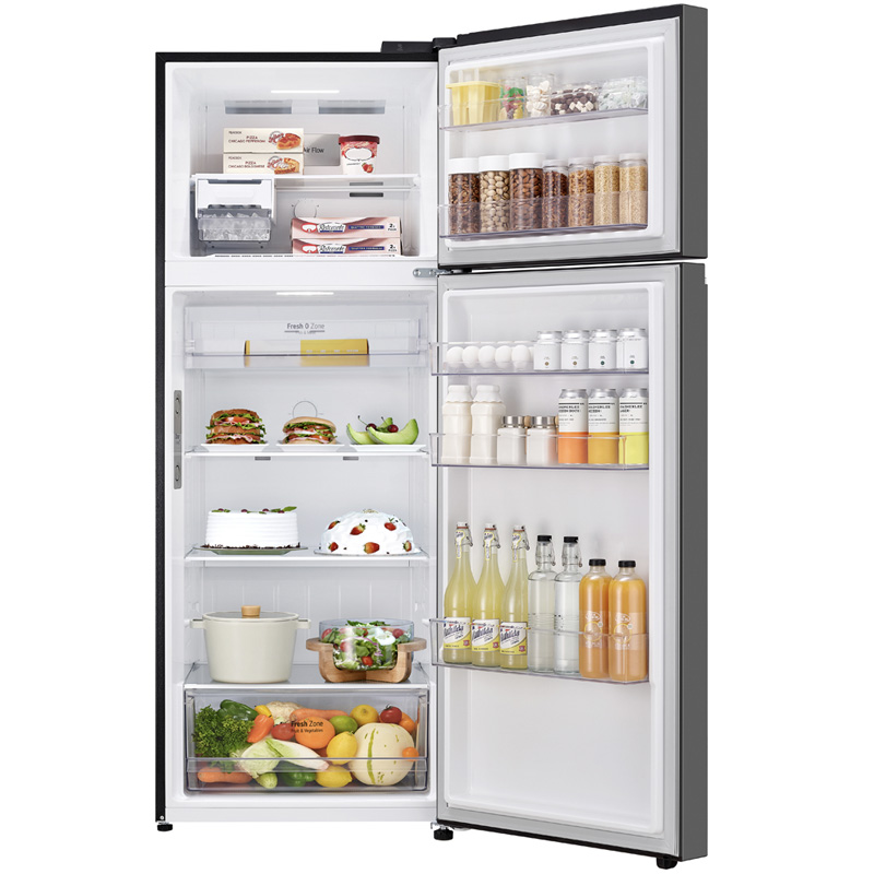 Tủ lạnh LG ngăn đá trên 461L mặt gương màu đen LTB46BLG