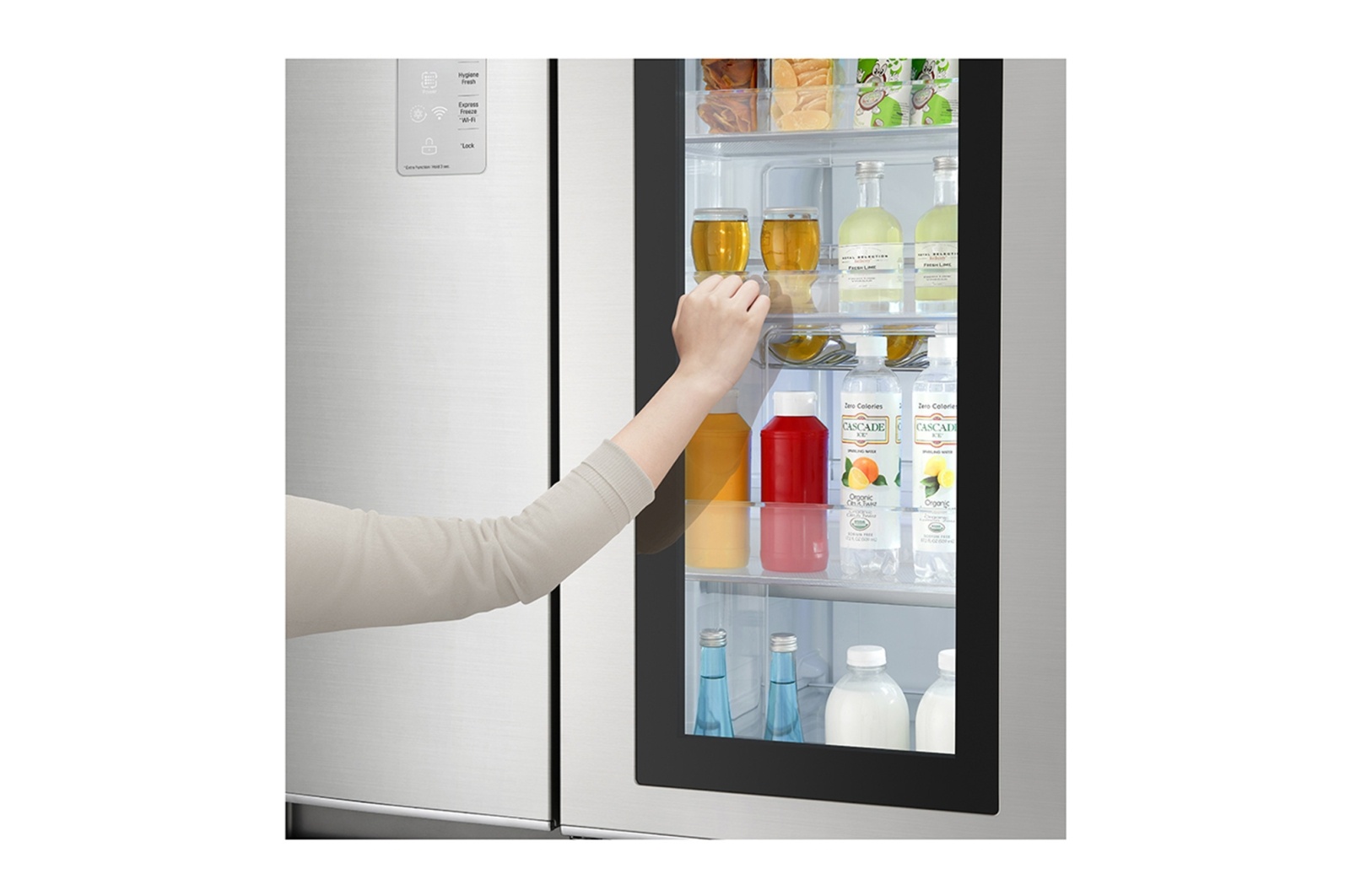 Tủ lạnh LG Inverter Side by side 602 lít GR-Q247JS Instaview Door-In-Door