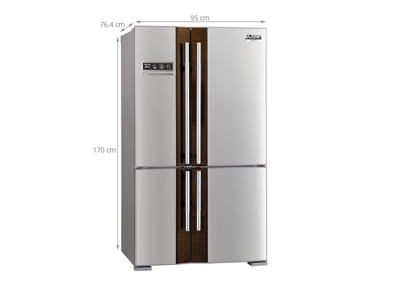 Tủ lạnh 4 cánh Mitsubishi MR-L72EH-ST-V Inverter - 580L