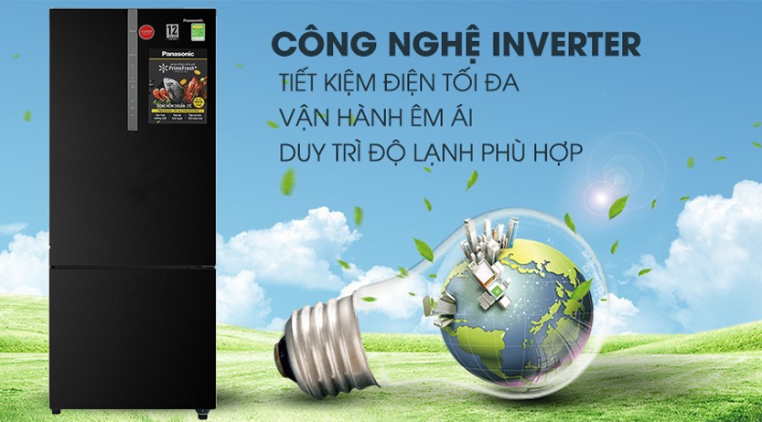 Tủ lạnh Panasonic Inverter 368 Lít NR-BX410QKVN