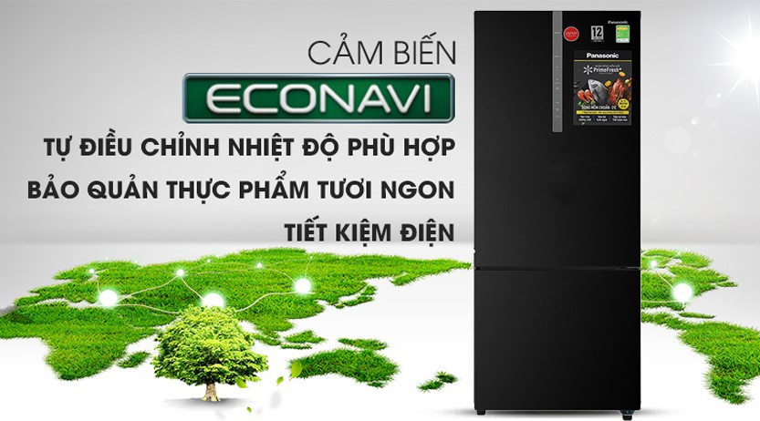 Tủ lạnh Panasonic Inverter 368 Lít NR-BX410QKVN