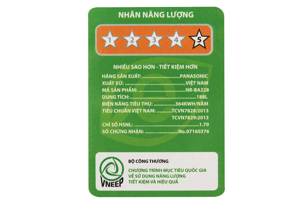 Tủ lạnh Panasonic NR-BA228PSVN 188 Lít Inverter