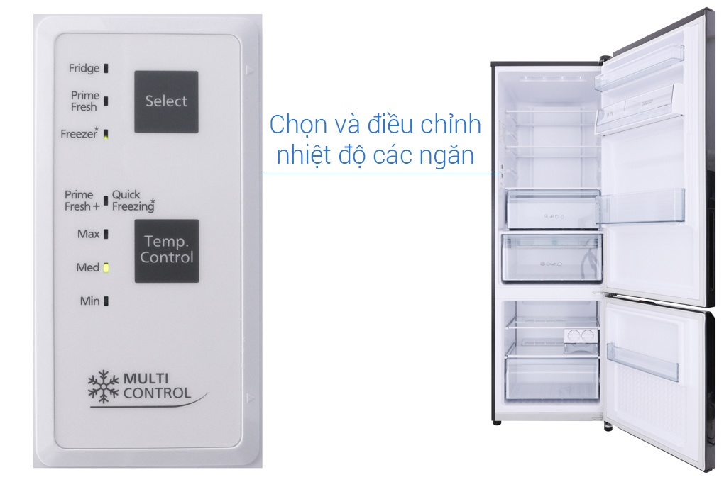 Tủ lạnh Panasonic NR-BC369QKV2 - 322Lít Inverter Cấp đông mềm
