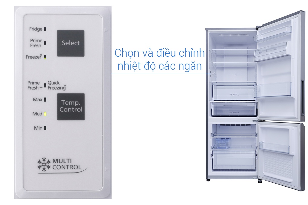 Tủ lạnh Panasonic NR-BV329QSV2 - 290 Lít Inverter Cấp đông mềm