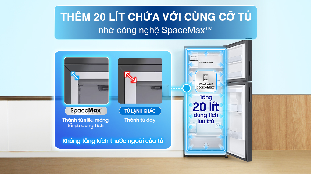 Tủ lạnh Samsung Inverter 382 Lít RT38CG6584B1SV