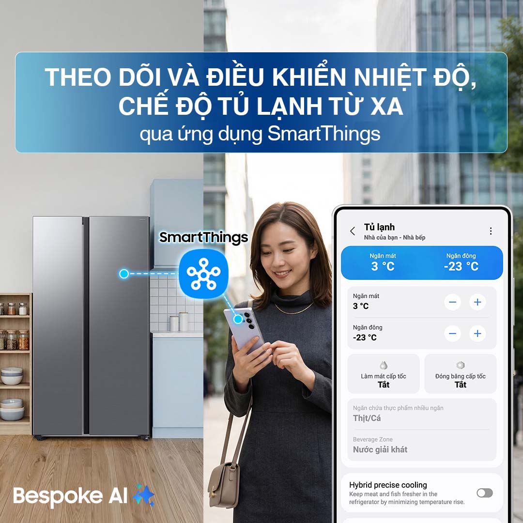 Tủ lạnh Samsung Inverter 583 Lít Side By Side RS57DG400EM9SV