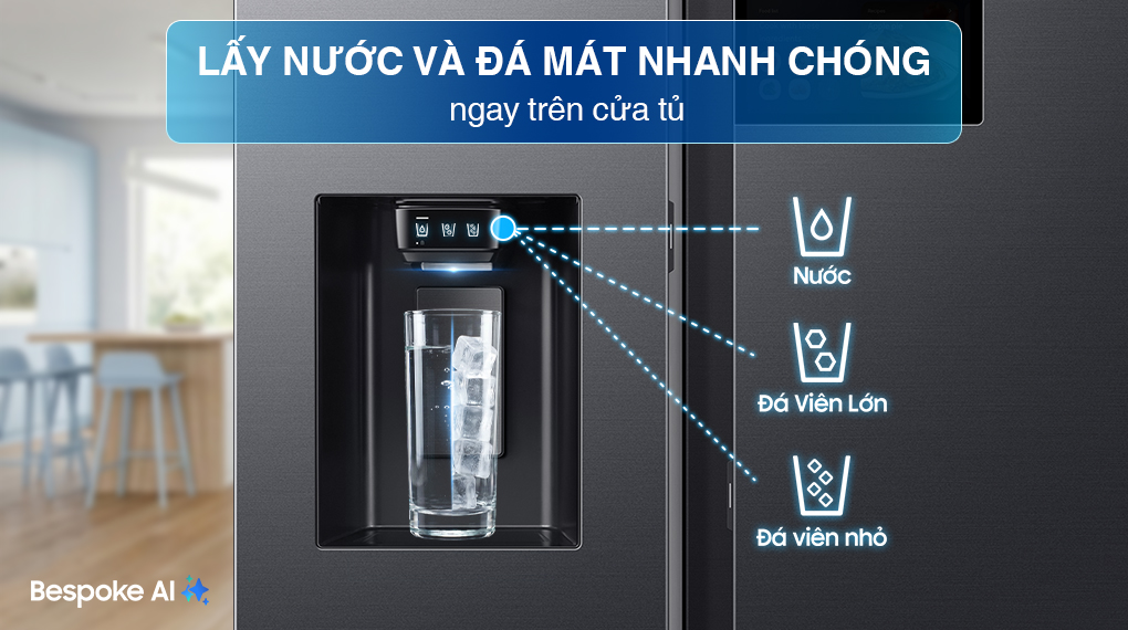 Tủ lạnh Samsung Inverter 615 Lít Side By Side RS90F65D2FSV