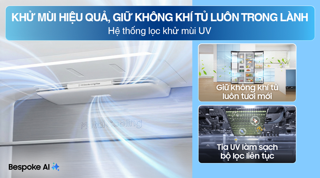 Tủ lạnh Samsung Inverter 615 Lít Side By Side RS90F65D2FSV
