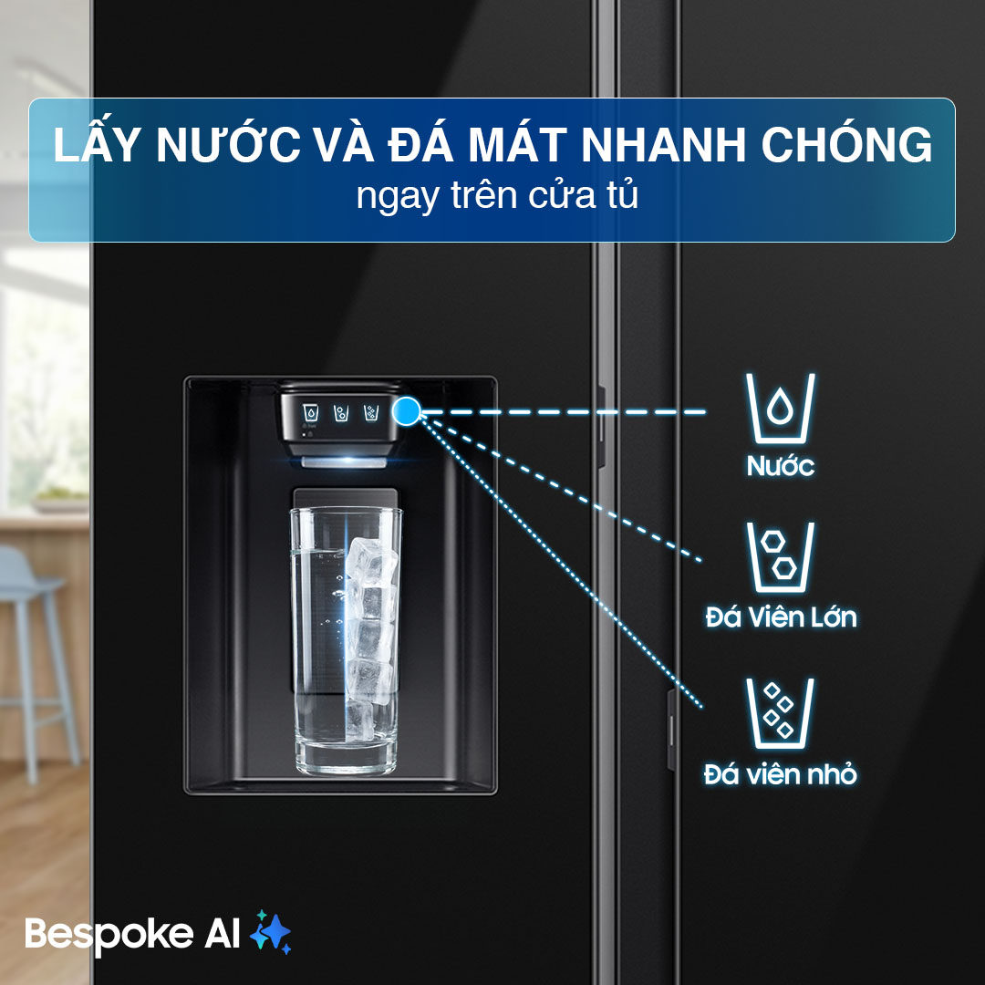 Tủ lạnh Samsung Inverter 634 Lít Side By Side RS80F65J2BSV