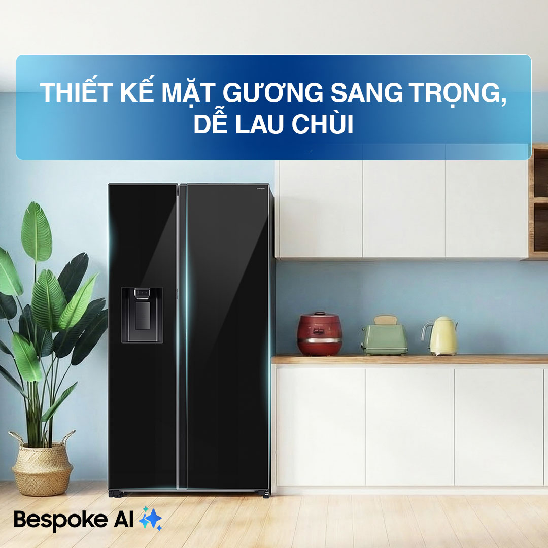 Tủ lạnh Samsung Inverter 634 Lít Side By Side RS80F65J2BSV