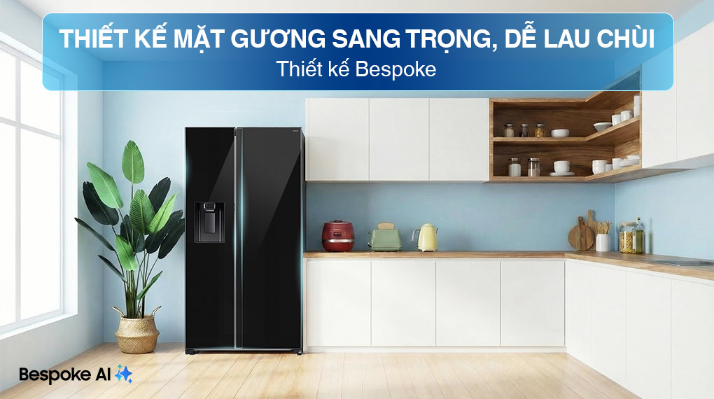 Tủ lạnh Samsung Inverter 634 Lít Side By Side RS80F65J2BSV