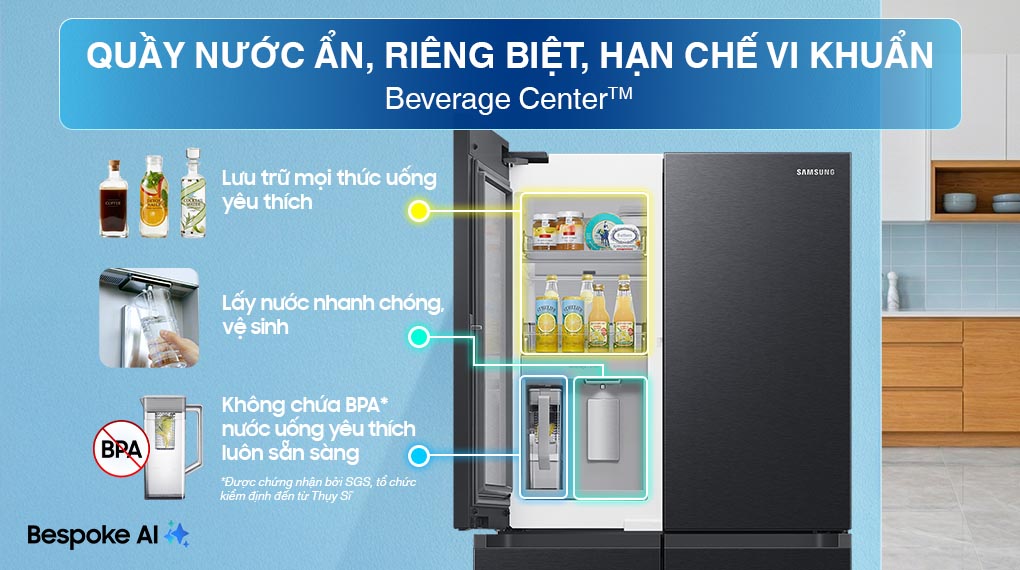 Tủ lạnh Samsung Inverter 648 Lít 4 Cửa RF59C766FB1/SV