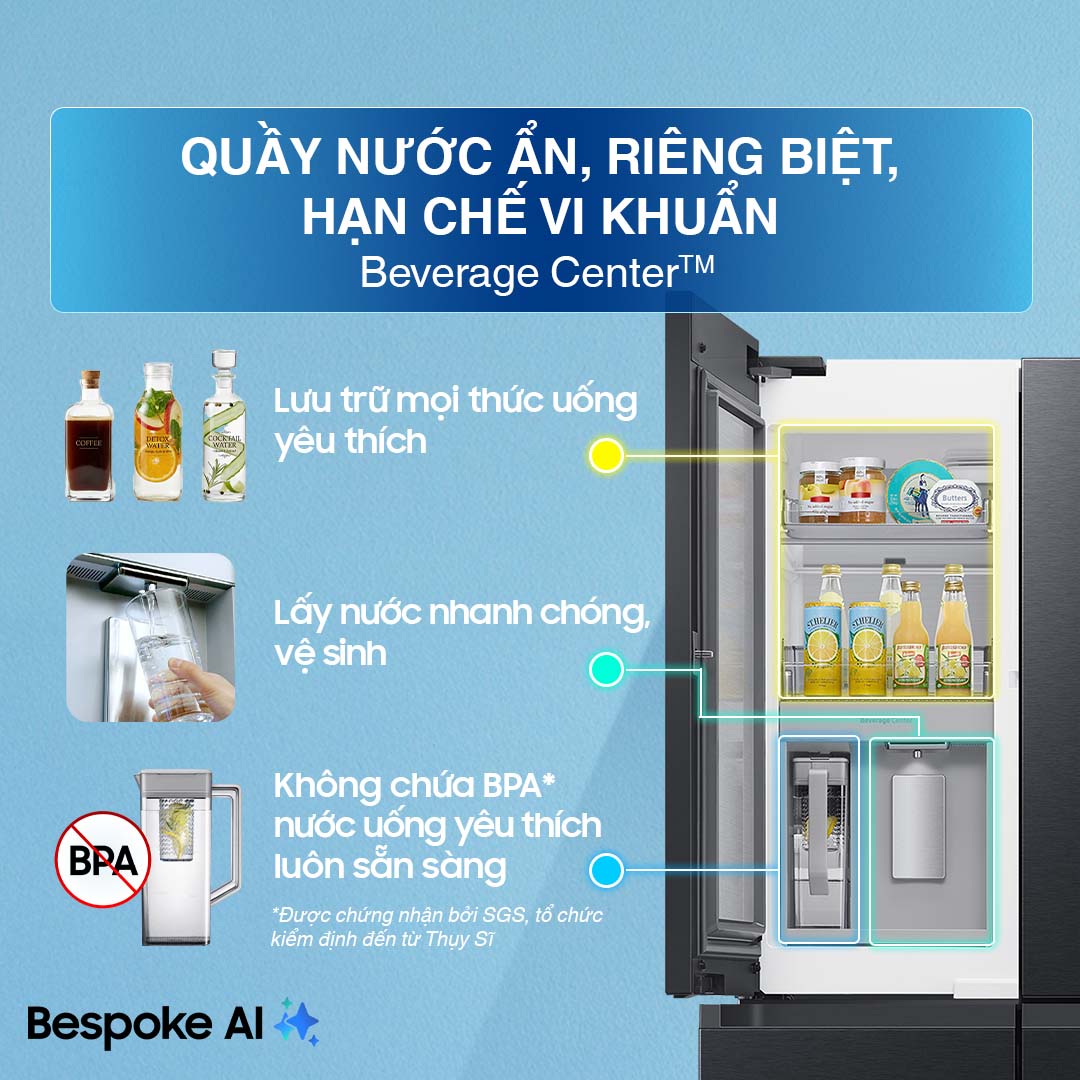 Tủ lạnh Samsung Inverter 648 Lít 4 Cửa RF59C766FB1/SV