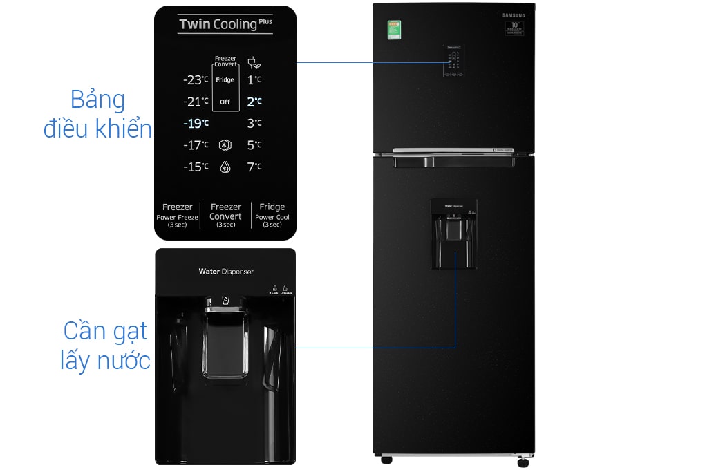 Tủ lạnh Samsung RT32K5932BU/SV 319L, Inverter