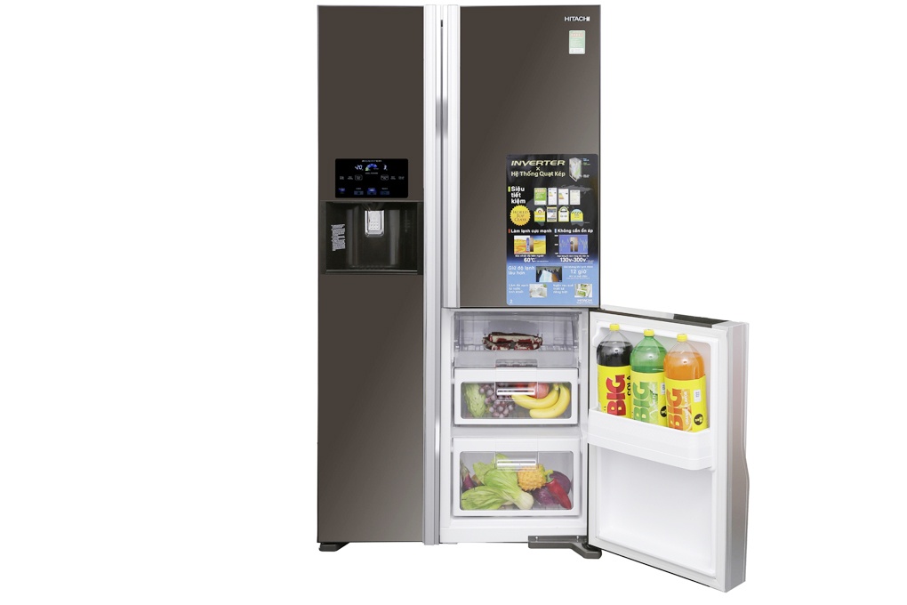 Tủ lạnh SBS 3 cánh HITACHI R-FM800GPGV2X (MBW) - 584 Lít