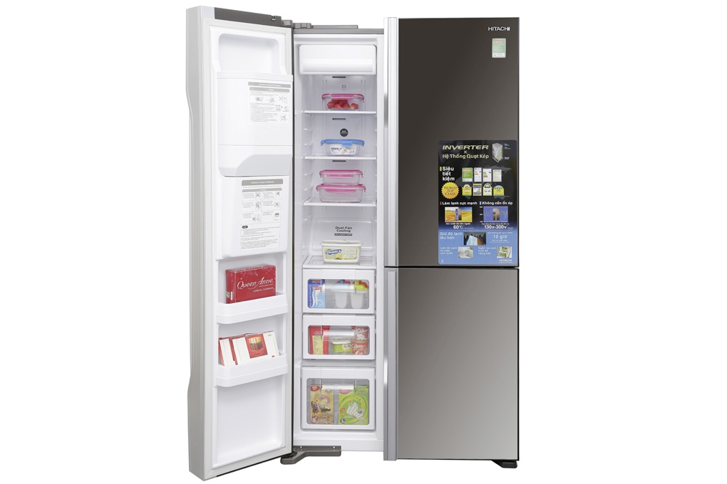 Tủ lạnh SBS 3 cánh HITACHI R-FM800GPGV2X (MBW) - 584 Lít