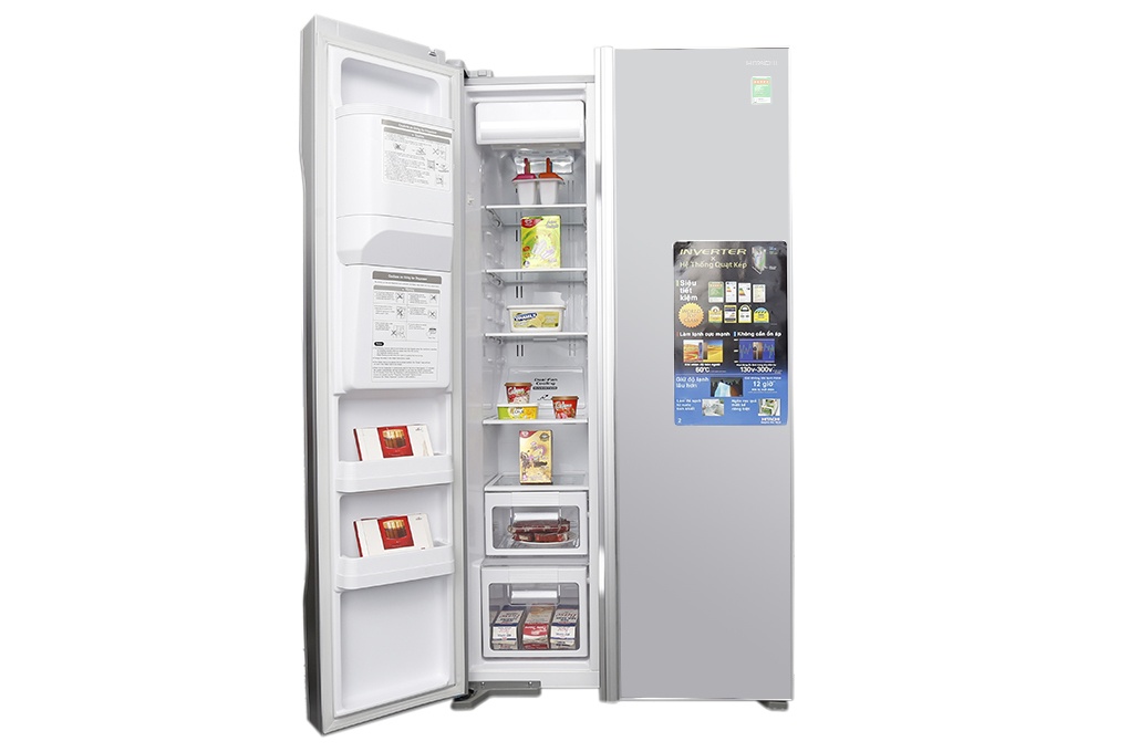 Tủ lạnh SBS Hitachi Inverver 589L R-FS800GPGV2 (GS)