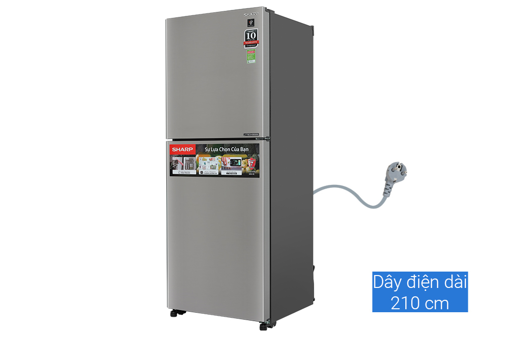 Tủ lạnh Sharp Inverter 330L SJ-XP352AE-SL