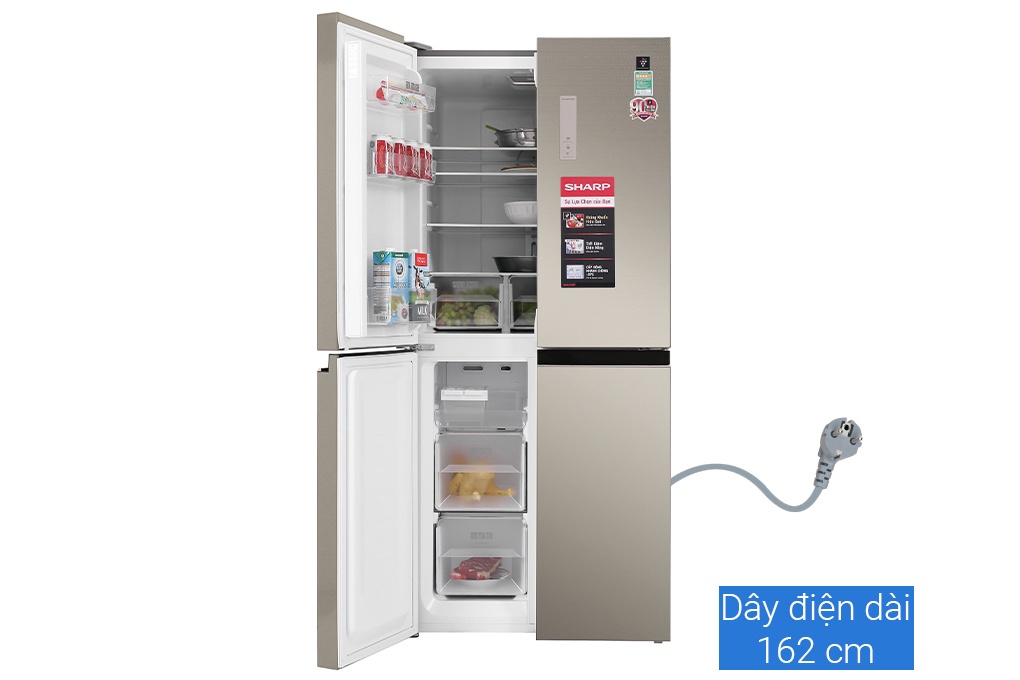 Tủ lạnh Sharp Inverter 401L 4 cửa SJ-FXP480VG-CH