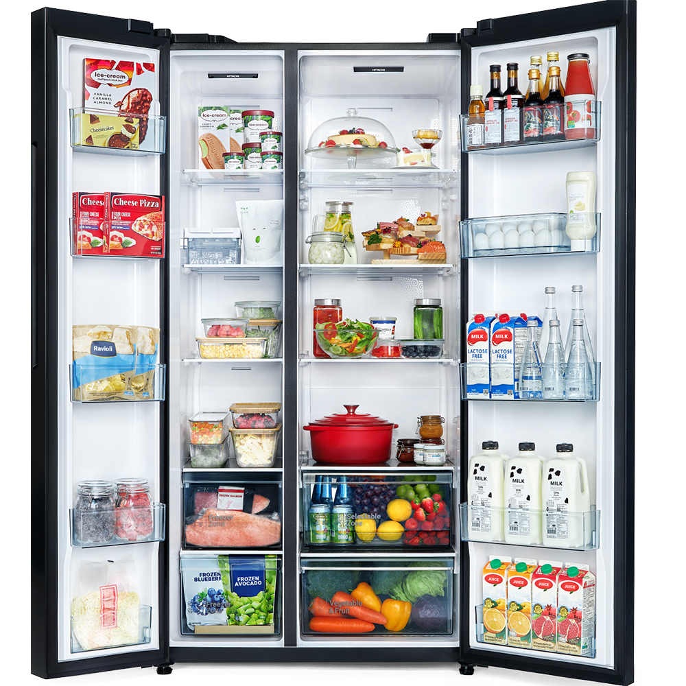 Tủ lạnh Side By Side Hitachi Inverter 656 Lít HRSN9713ESUVN