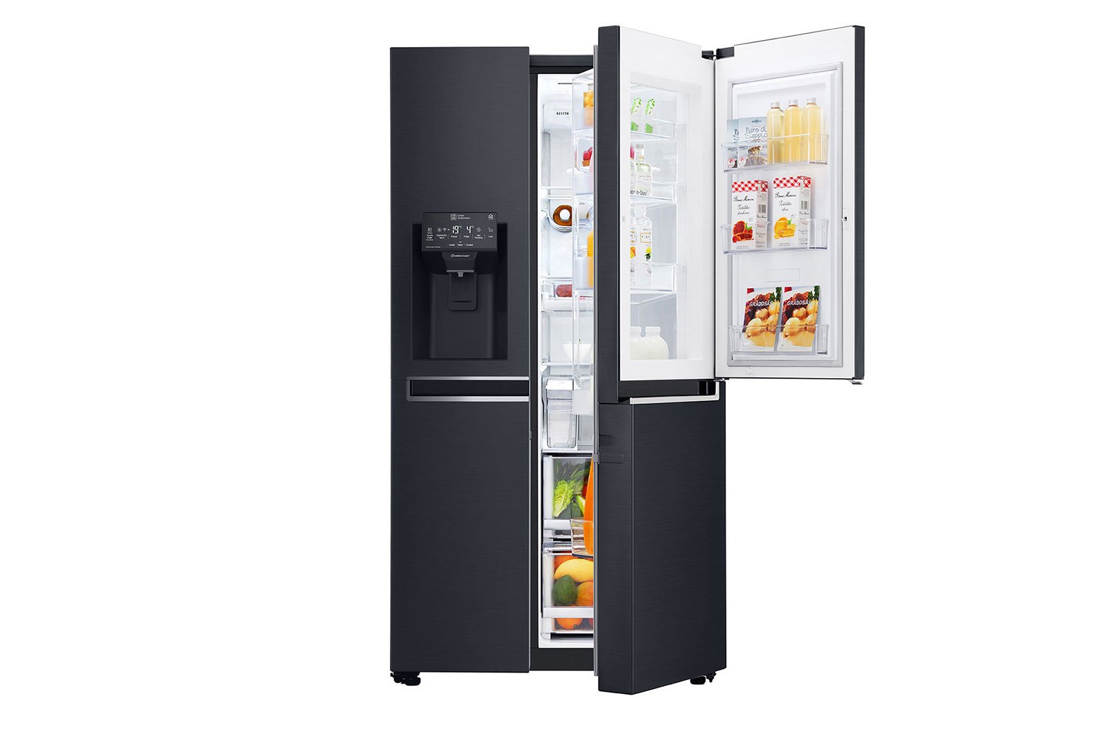 Tủ lạnh LG Inverter Side by side 601 lít GR-X247MC Instaview Door-In-Door