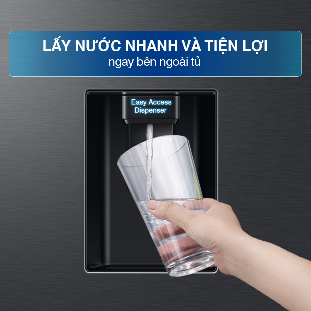 Tủ lạnh Side By Side Samsung 578 Lít RS57DG410EB4SV