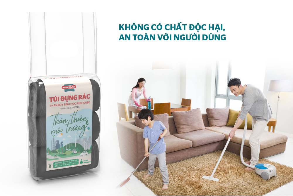 Túi đựng rác phân hủy sinh học KS-GA4555B