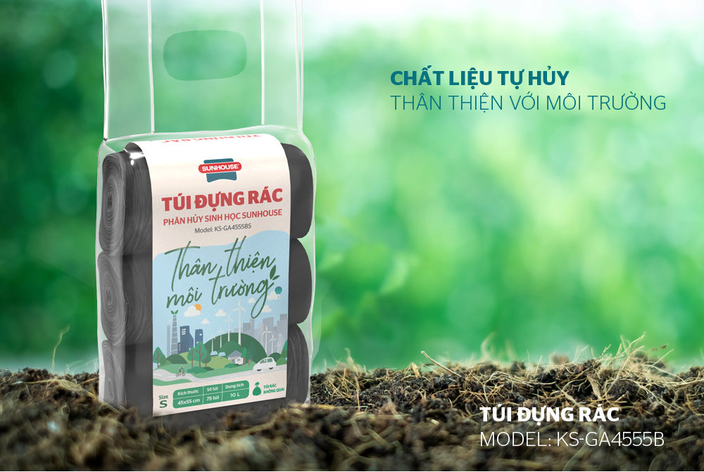 Túi đựng rác phân hủy sinh học KS-GA4555B