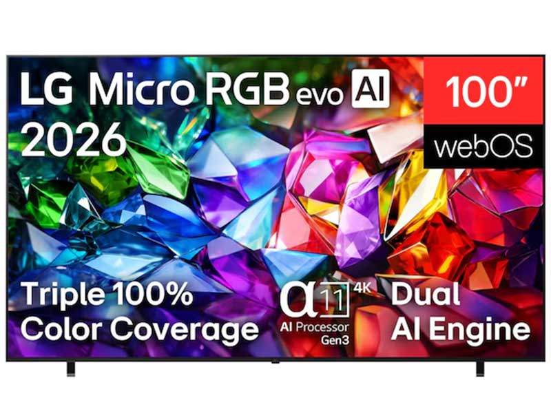TV 4K LG Micro RGB evo AI 100 Inch 100MRGB96BS