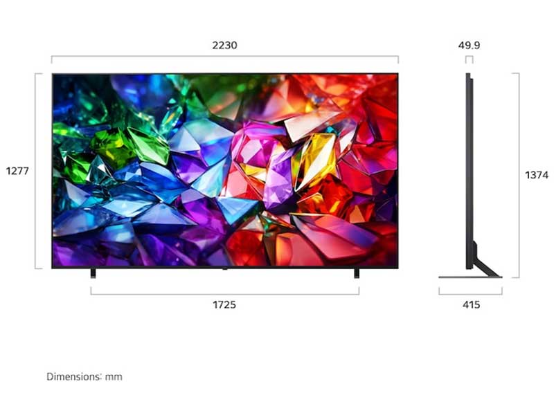 TV 4K LG Micro RGB evo AI 100 Inch 100MRGB96BS