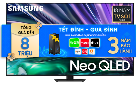 NEO QLED Mini LED Tivi 4K Samsung 55 inch 55QN85D Smart AI TV