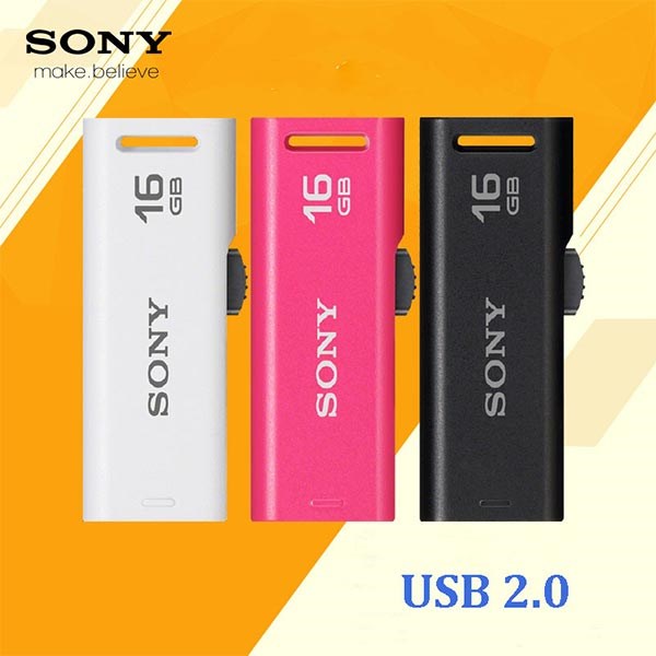 USB Sony 16GB Entry - Classic (USM16GR) White
