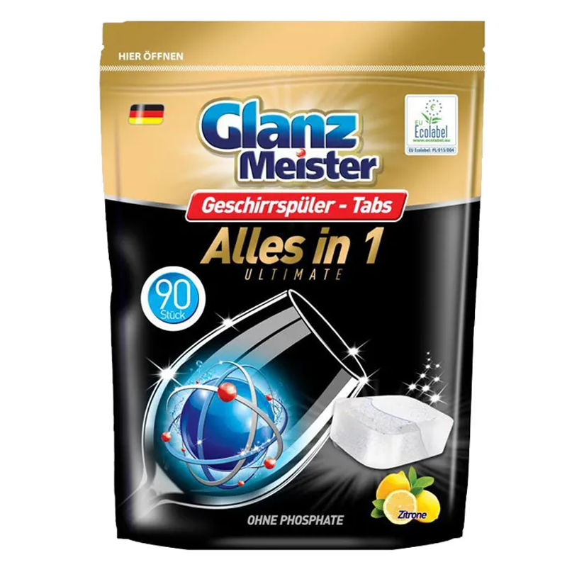 Viên rửa bát Eco Glanz Meister All in One Ultimate túi 90 viên