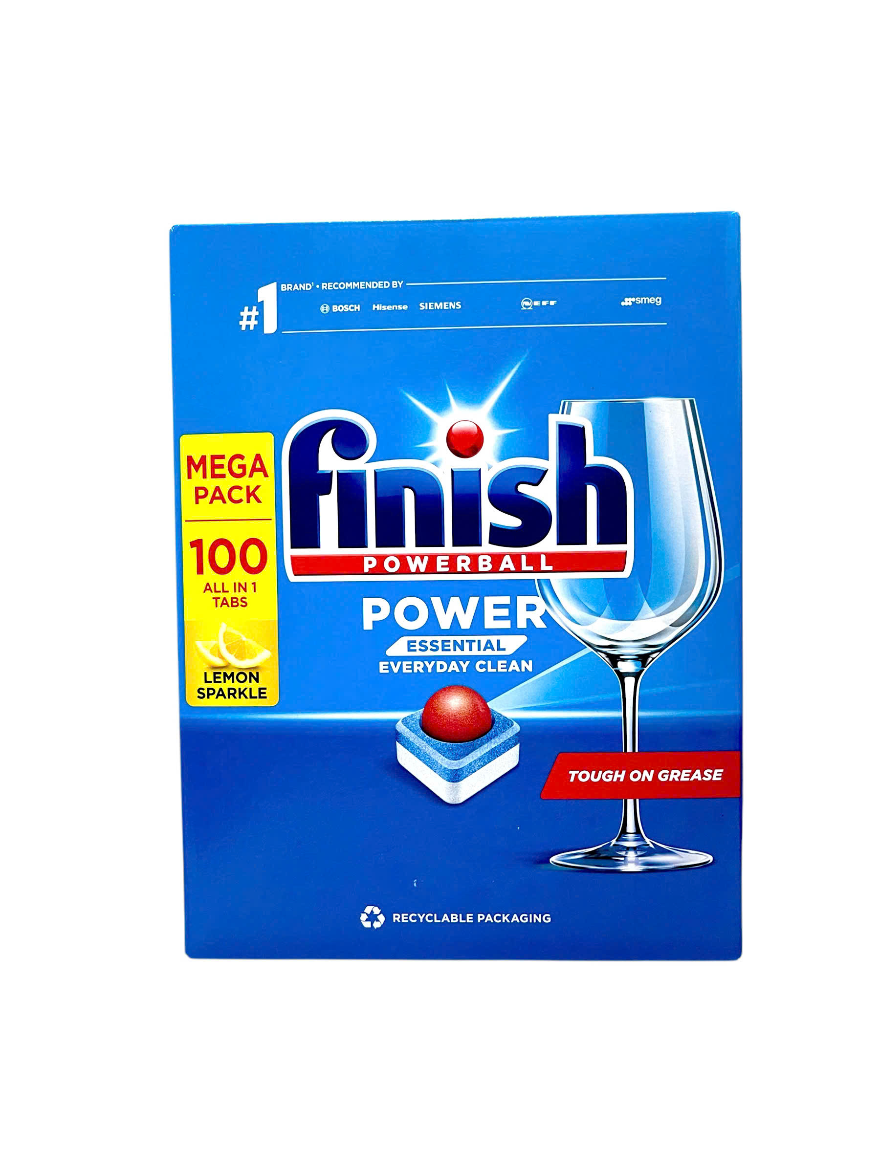 Viên rửa bát Finish Power Essential hộp 100 viên