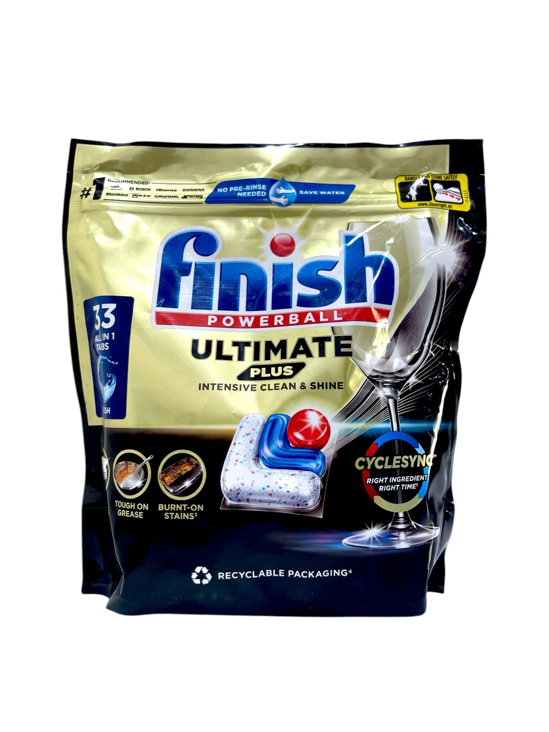 Viên rửa bát Finish Ultimate Plus túi 33 viên