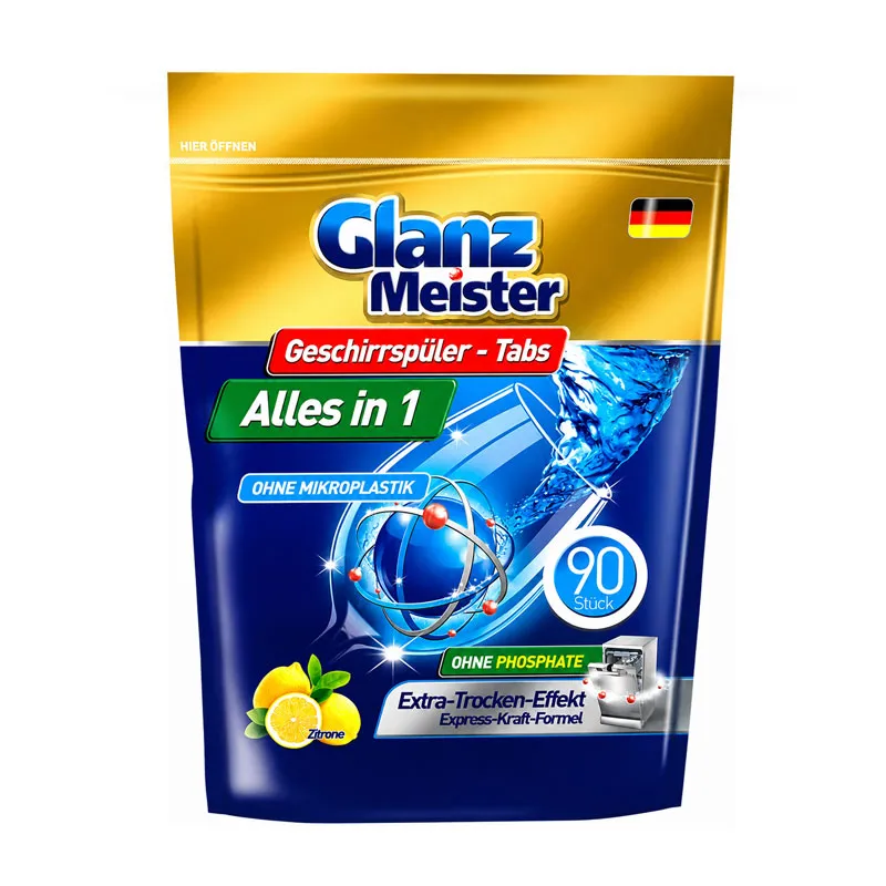 Viên rửa bát Glanz Meister All in One túi 90 viên