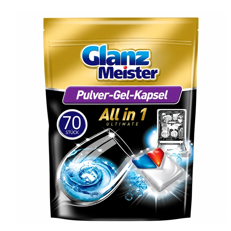 Viên rửa bát Glanz Meister All in One Ultimate túi 70 viên