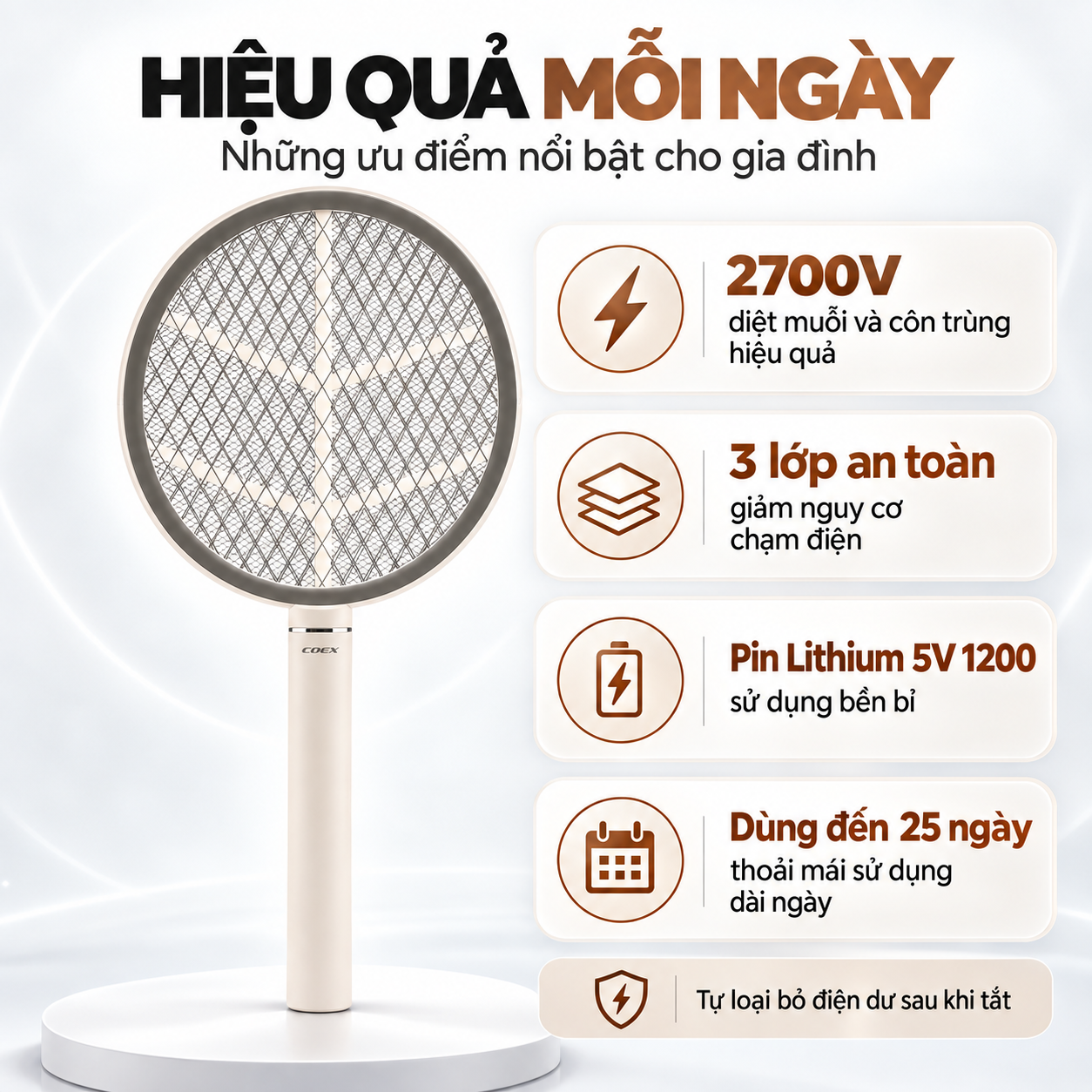 Vợt muỗi COEX CMS-1006