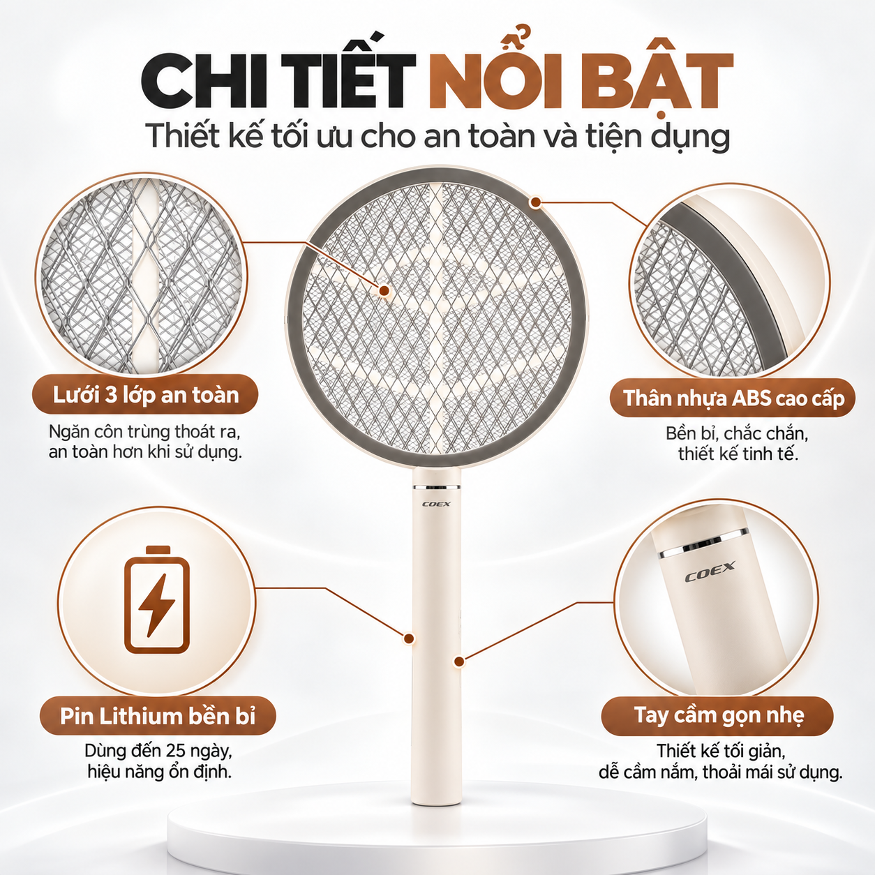 Vợt muỗi COEX CMS-1006