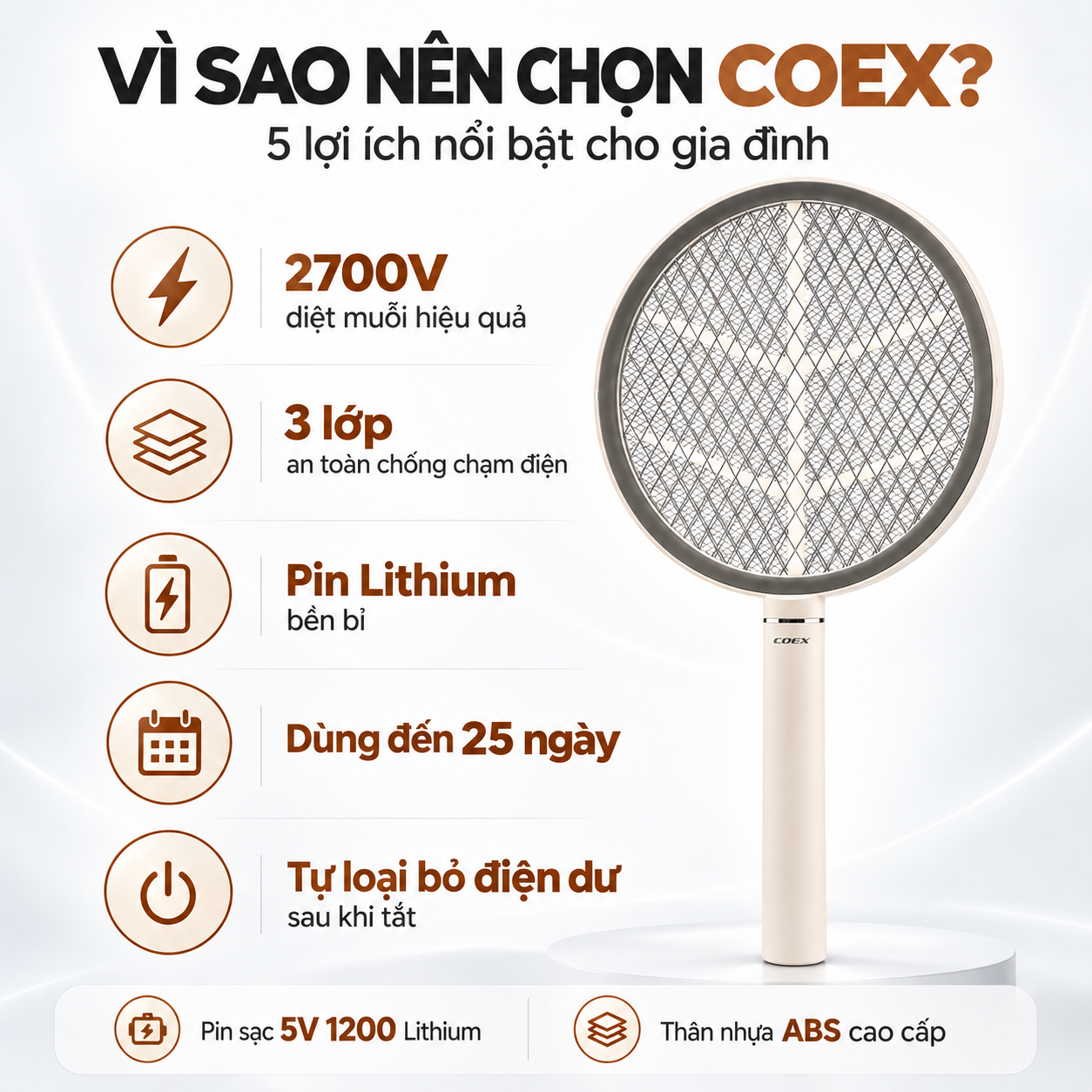 Vợt muỗi COEX CMS-1006