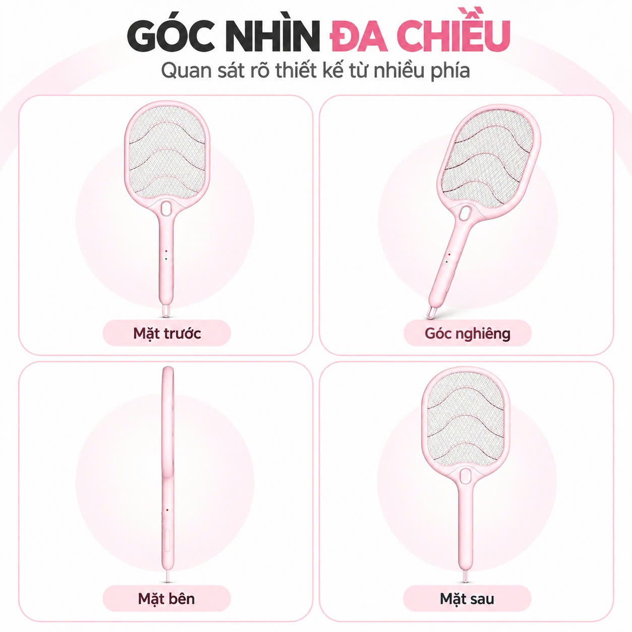 Vợt muỗi tích hợp đèn pin chiếu sáng Coex CMS-1001