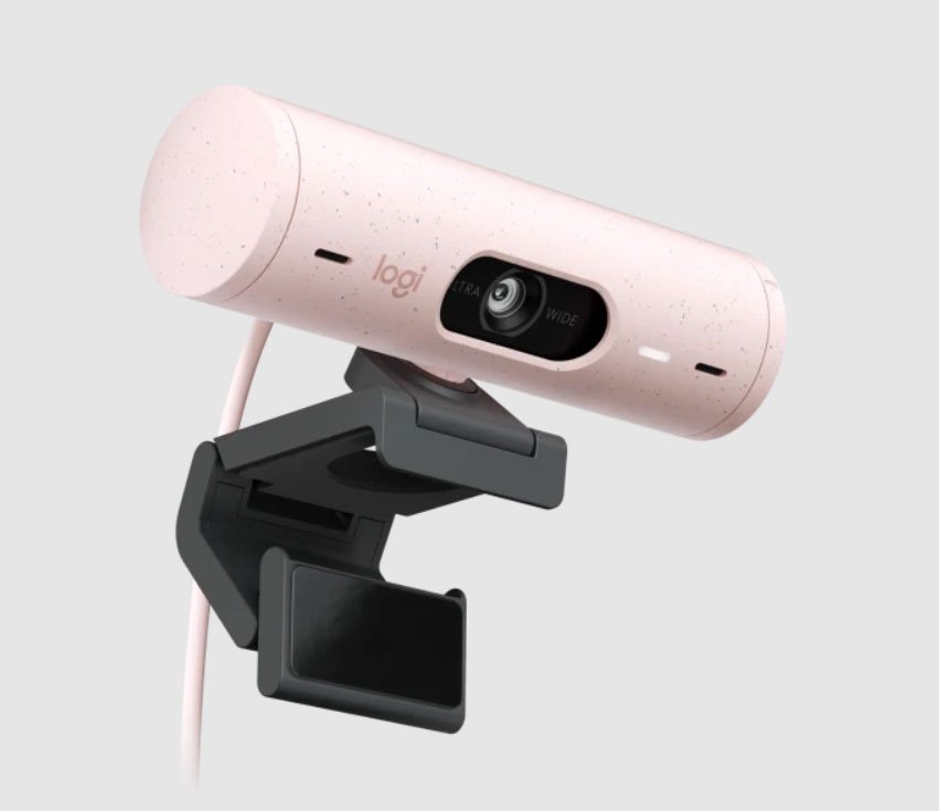 Webcam Logitech Brio 500 màu hồng