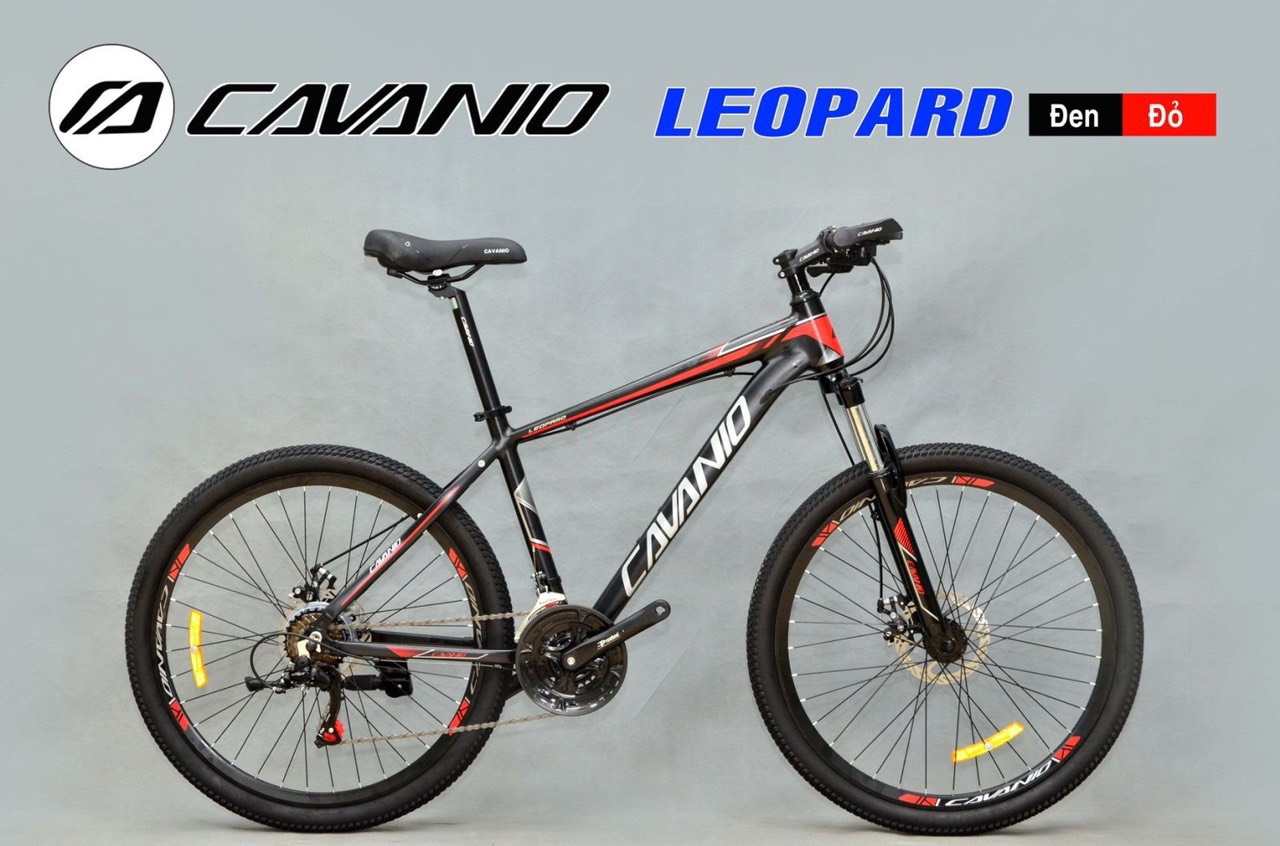 Xe đạp Địa hình CAVANIO Eco 500 (Đen,Đỏ)